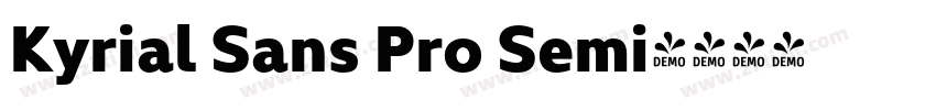 Kyrial Sans Pro Semi字体转换